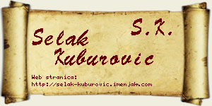 Selak Kuburović vizit kartica